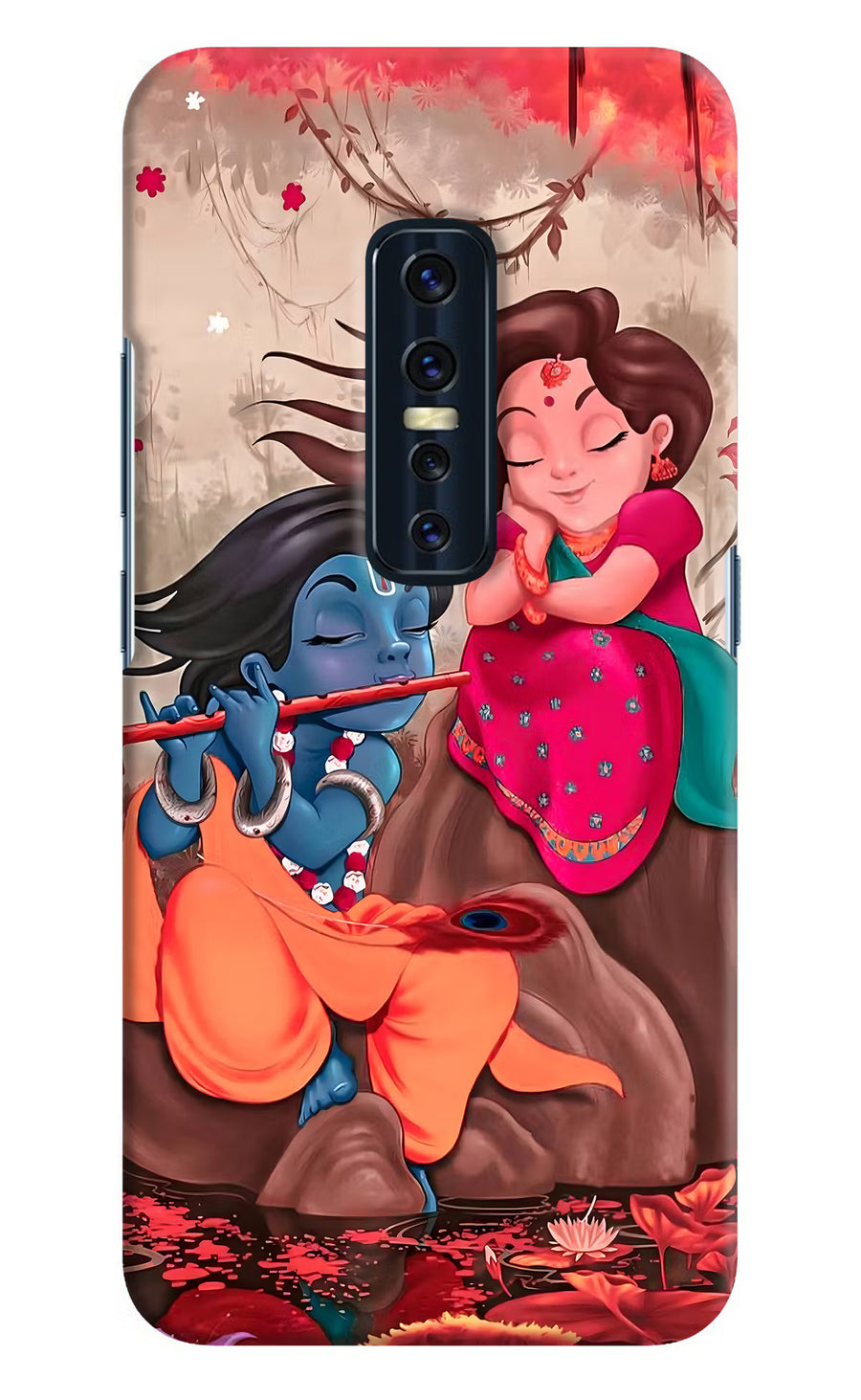 Radhe Krishna Vivo V17 Pro Back Cover, Hard case