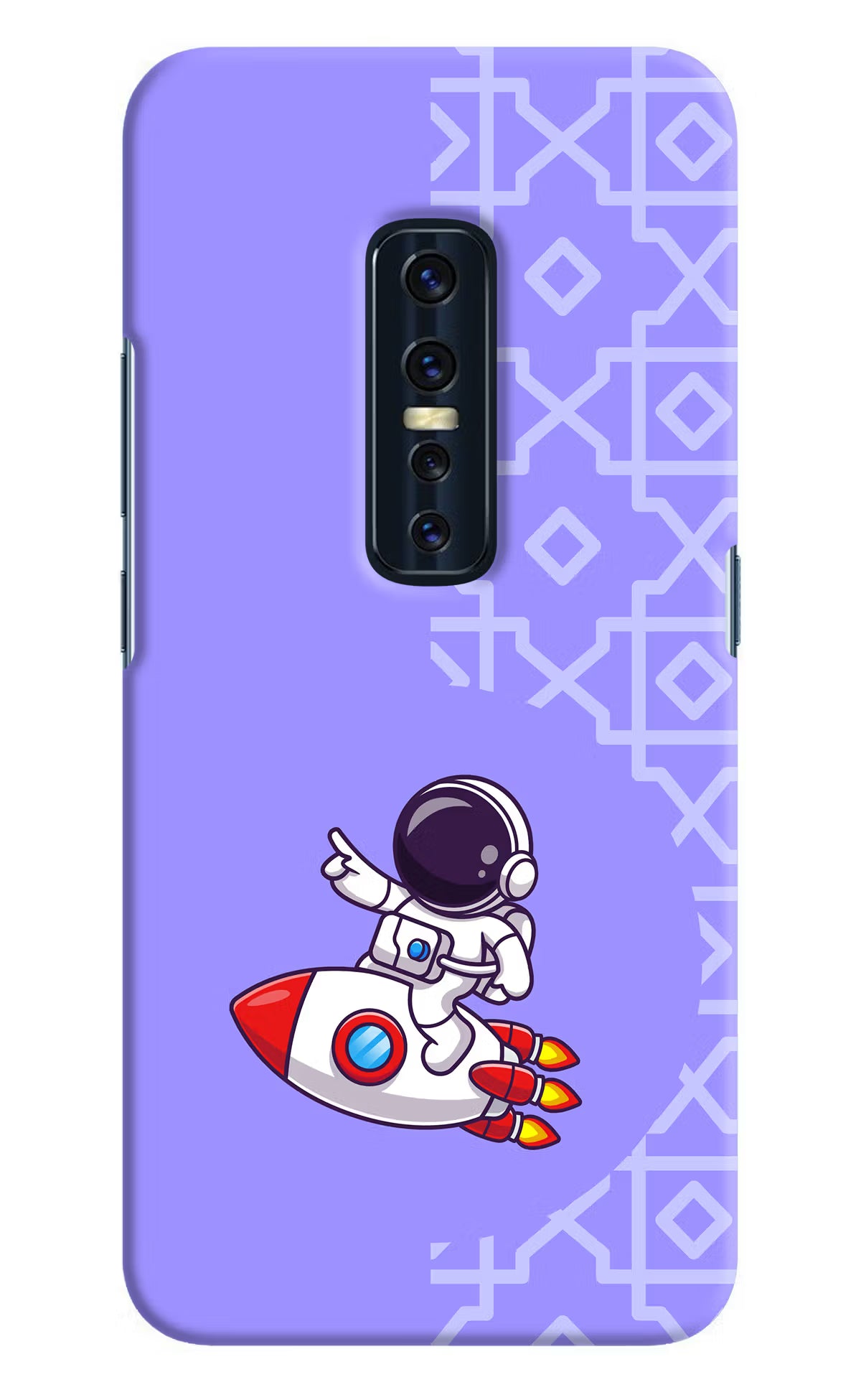 Cute Astronaut Vivo V17 Pro Hard Case Back Cover by Casekaro