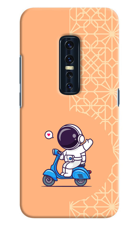 Cute Astronaut Riding Vivo V17 Pro Hard Case Back Cover by Casekaro
