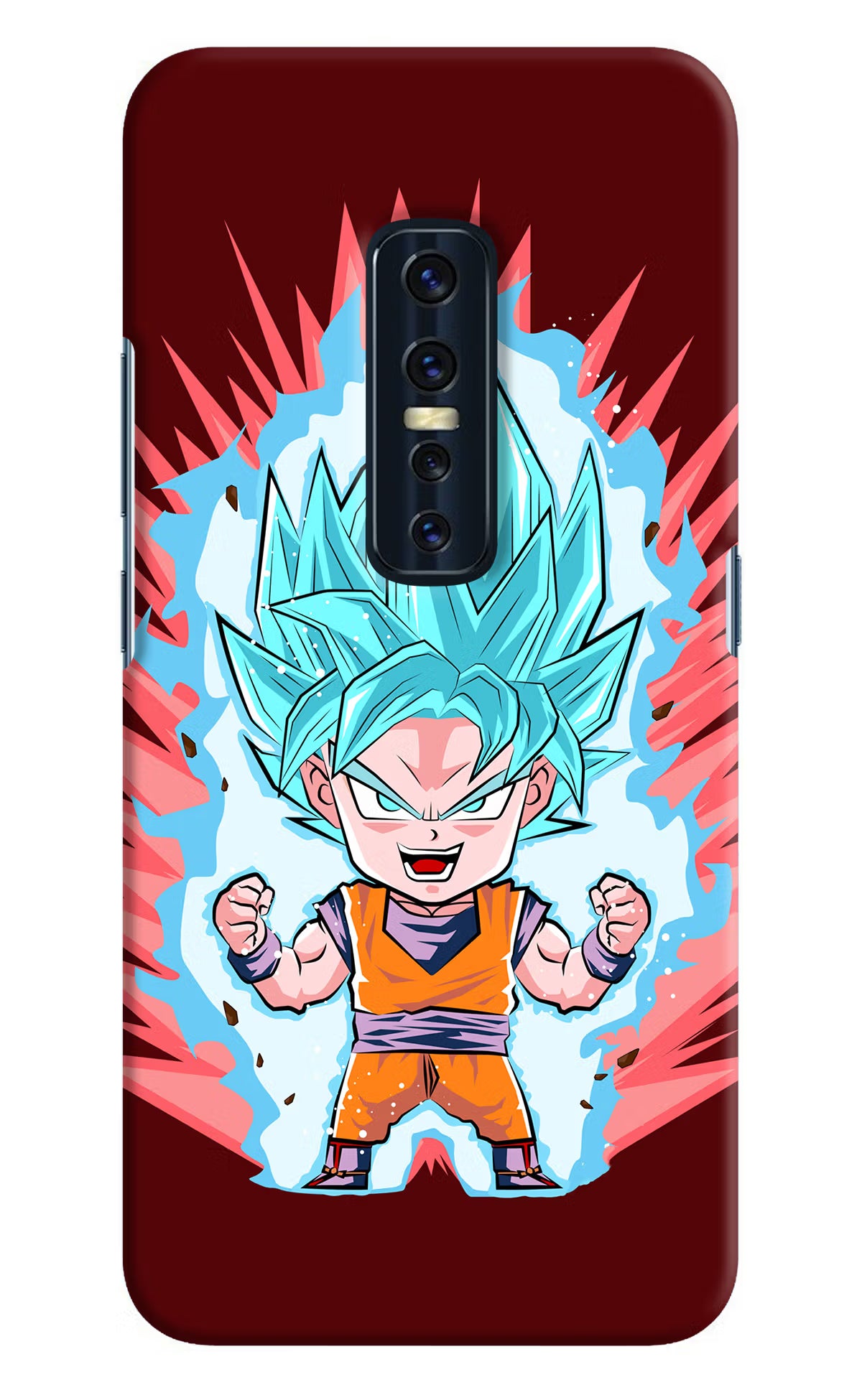 Goku Little Vivo V17 Pro Hard Case Back Cover by Casekaro