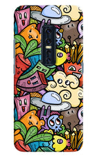 Veggie Doodle Vivo V17 Pro Hard Case Back Cover by Casekaro
