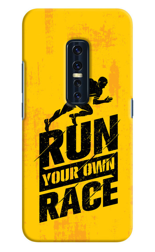 Run Your Own Race Vivo V17 Pro Hard Case Back Cover by Casekaro