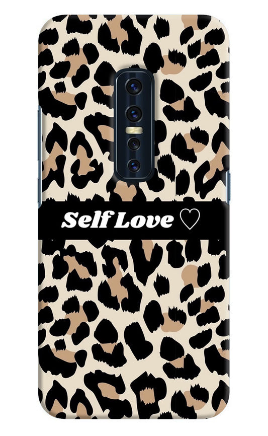 Leopard Print Self Love Vivo V17 Pro Hard Case Back Cover by Casekaro