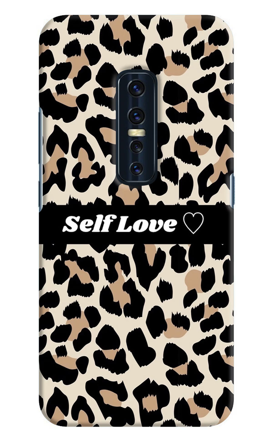 Leopard Print Self Love Vivo V17 Pro Back Cover, Hard case