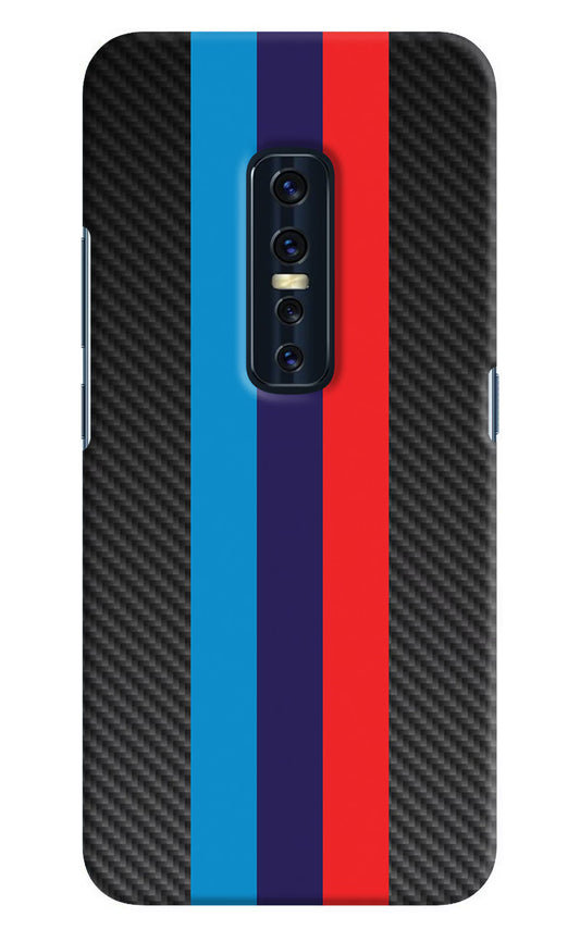 BMW Stripes Pattern Vivo V17 Pro Hard Case Back Cover by Casekaro