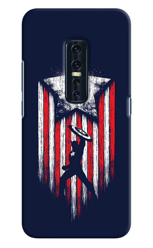 Captain America Marvel Art Vivo V17 Pro Hard Case Back Cover by Casekaro