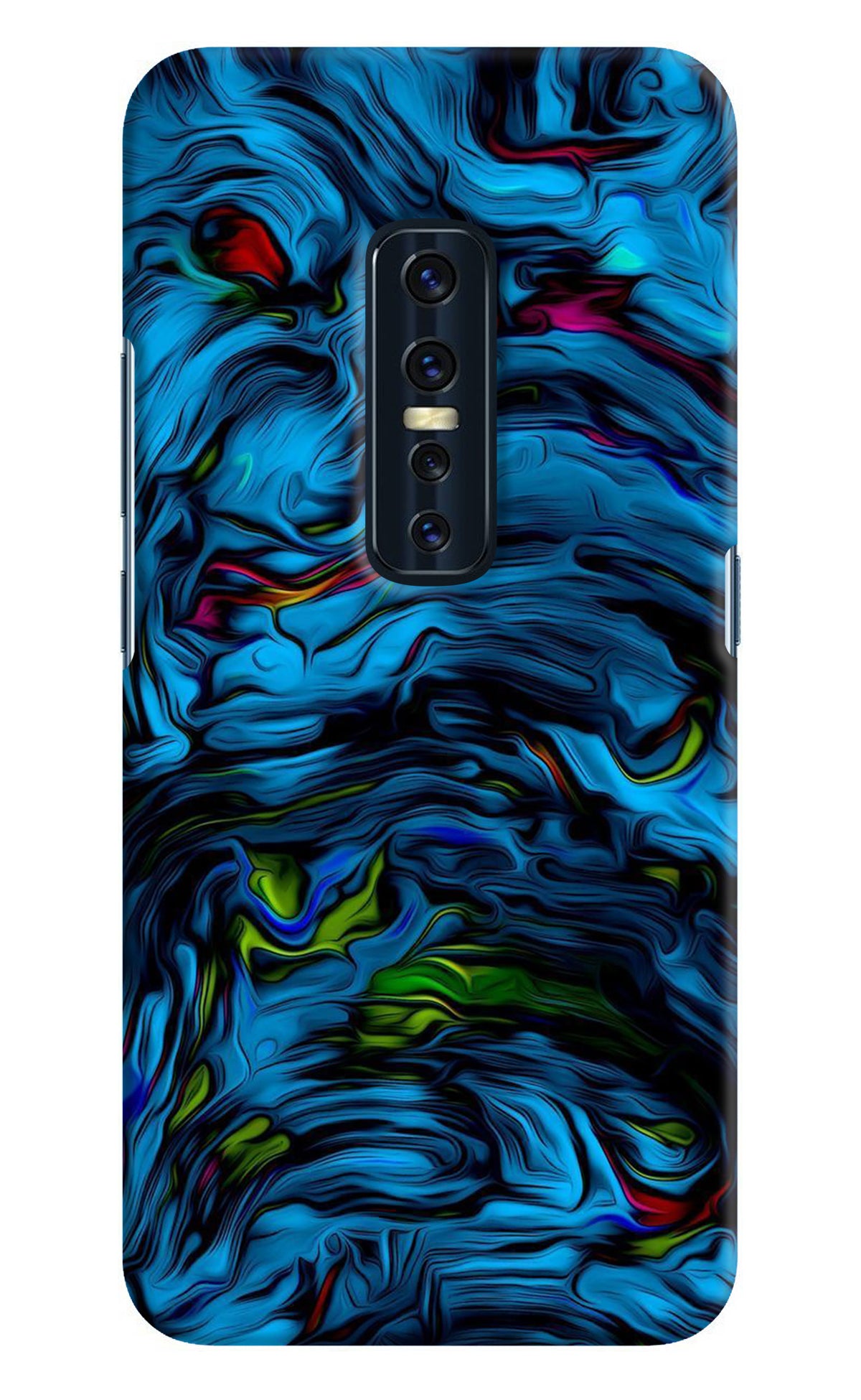 Dark Blue Abstract Vivo V17 Pro Back Cover