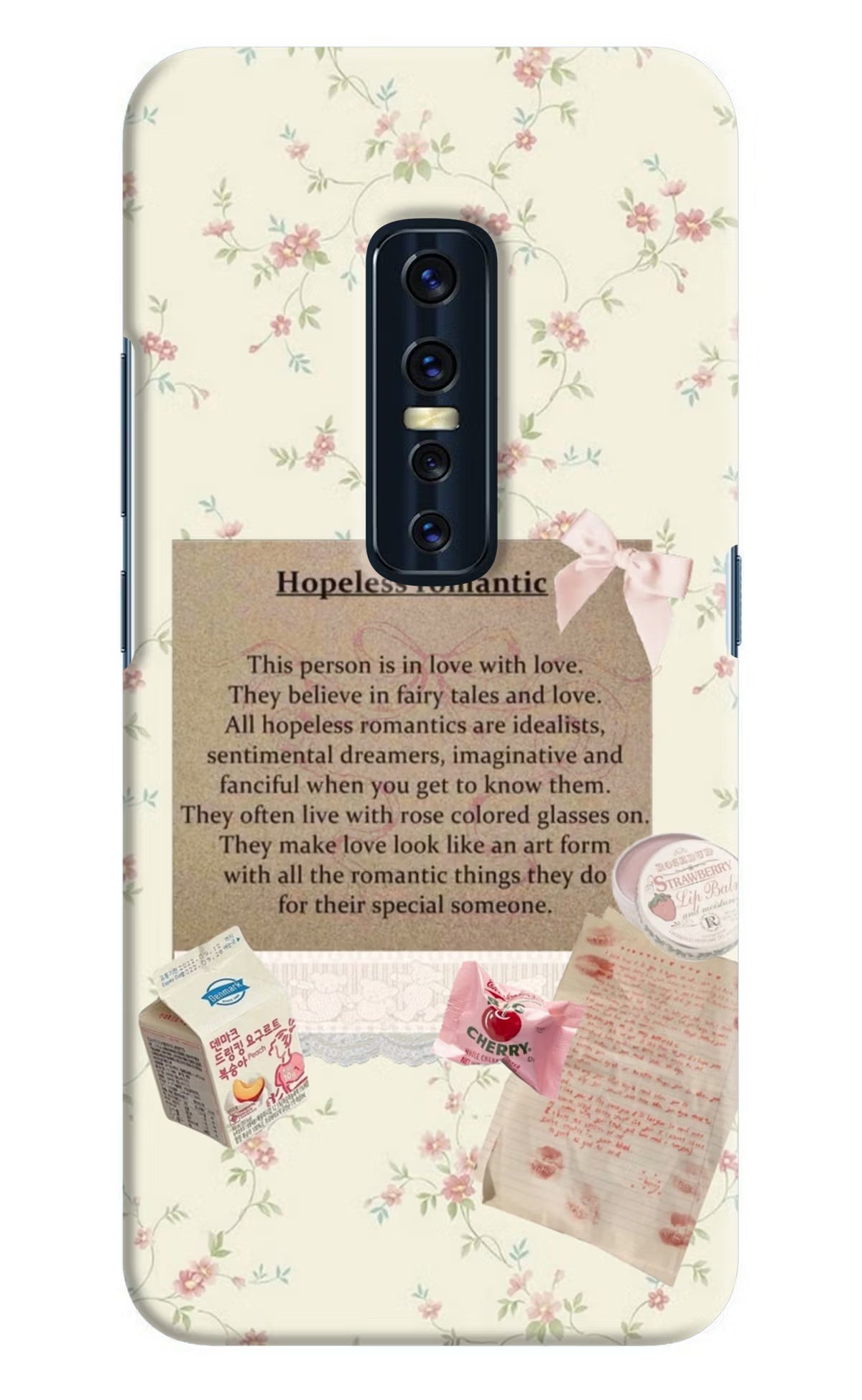 Hopeless Romantic Vivo V17 Pro Hard Case Back Cover by Casekaro