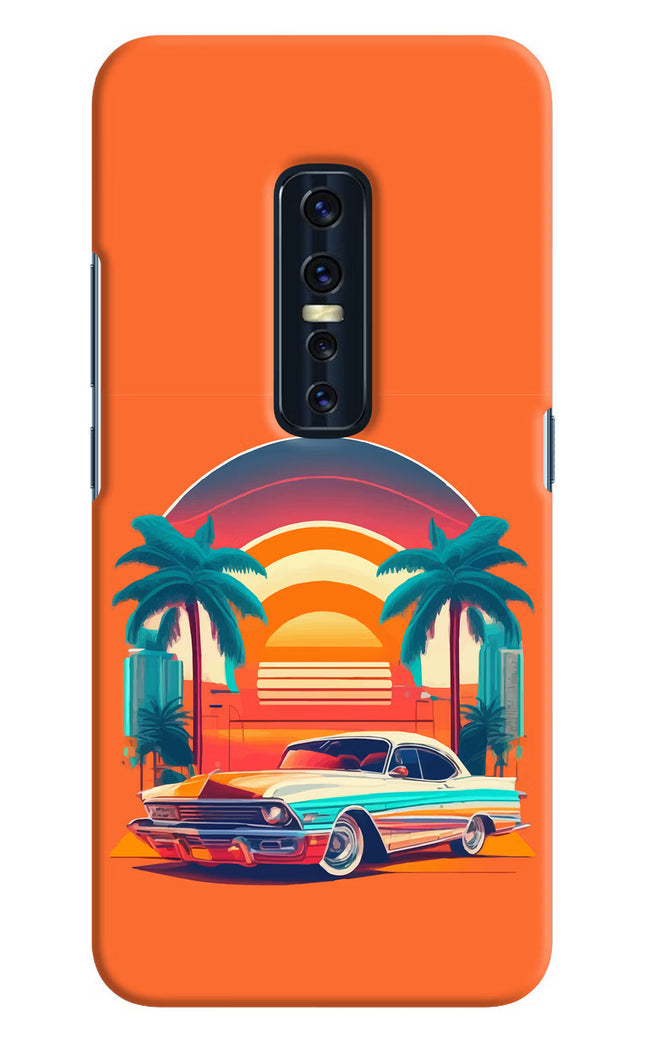 Palm Drive 80s Vivo V17 Pro Hard Case Back Cover by Casekaro