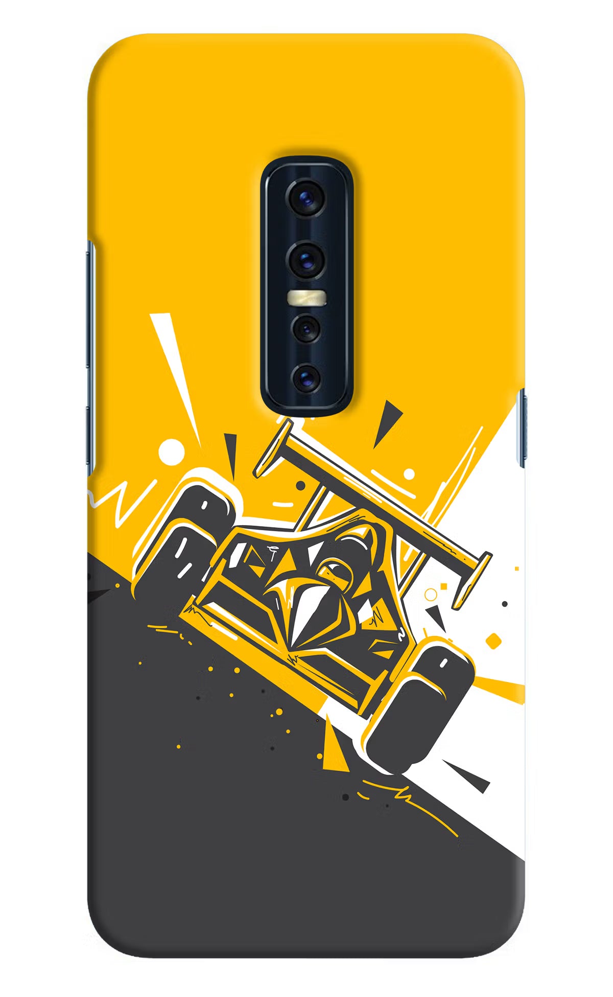Track King Vivo V17 Pro Hard Case Back Cover by Casekaro