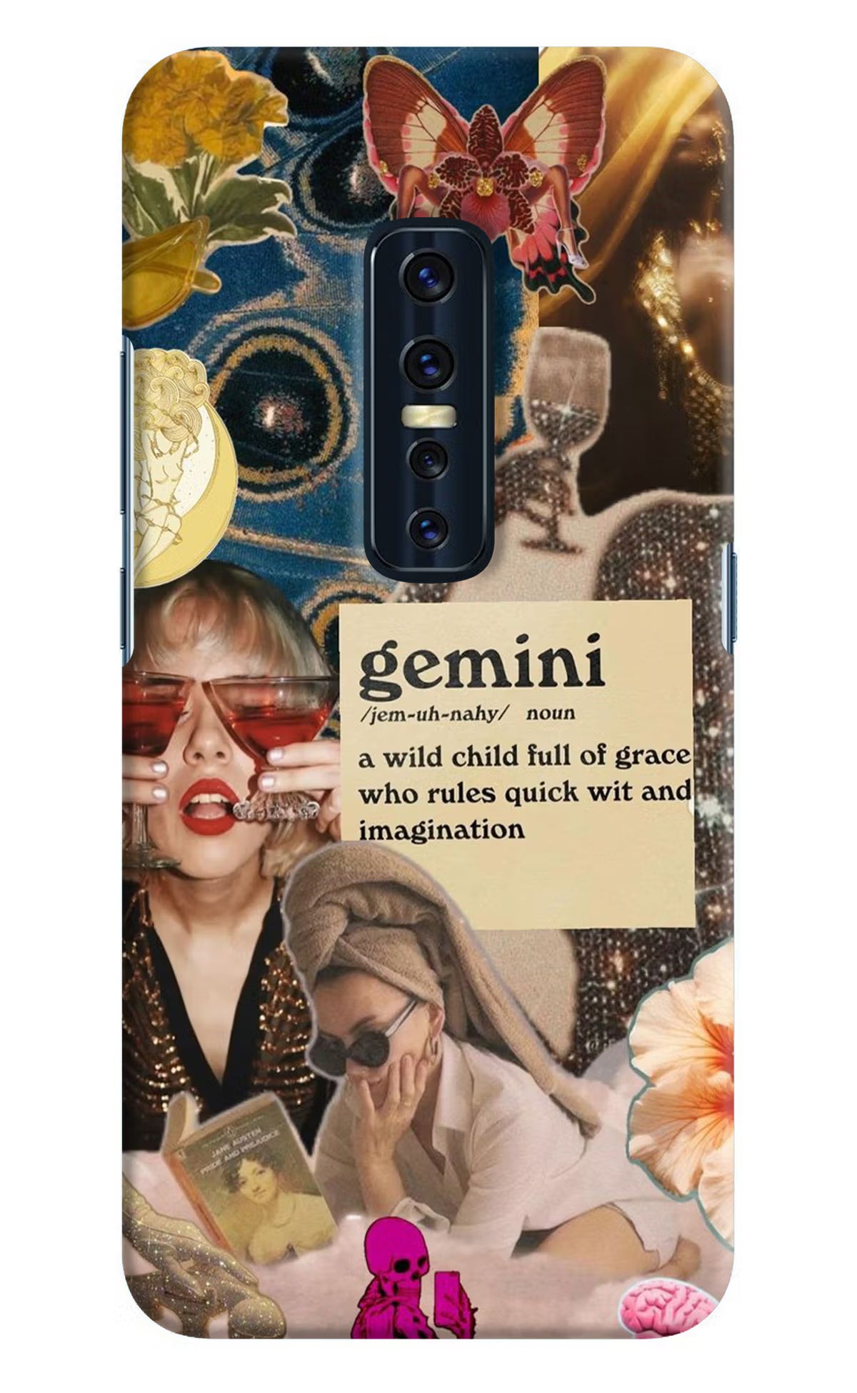 Gemini Zodiac Vivo V17 Pro Hard Case Back Cover by Casekaro