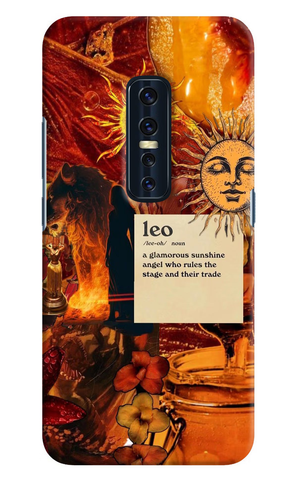 Leo Zodiac Vivo V17 Pro Hard Case Back Cover by Casekaro