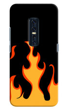 Fired Up – Black Vivo V17 Pro Hard Case Back Cover by Casekaro