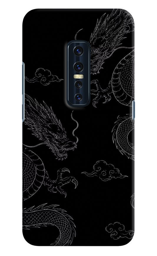 Twin Dragons Vivo V17 Pro Hard Case Back Cover by Casekaro