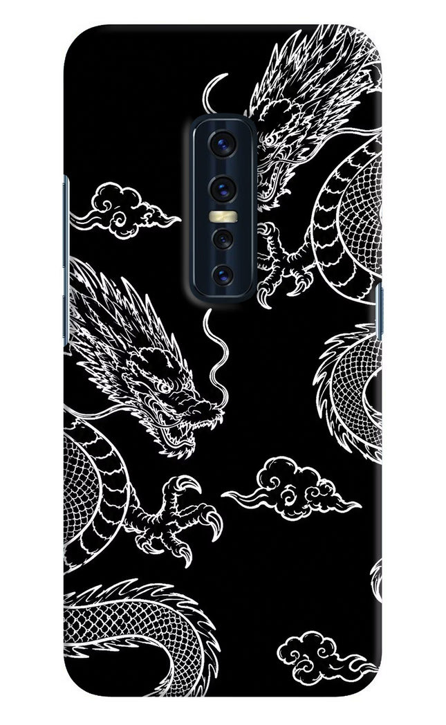 Twin Dragons Vivo V17 Pro Hard Case Back Cover by Casekaro