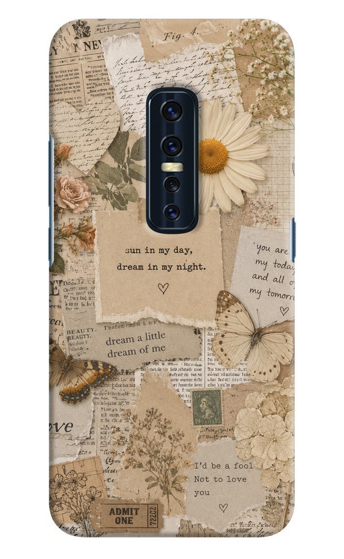 Vintage case Vivo V17 Pro Back Cover
