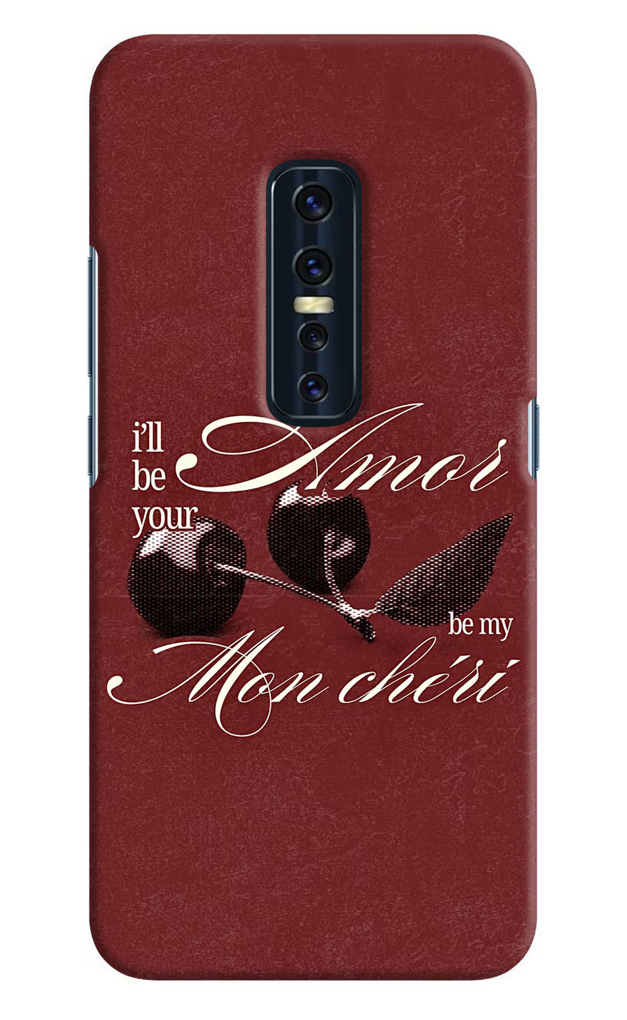 Velvet Cherry Vivo V17 Pro Back Cover, Hard case