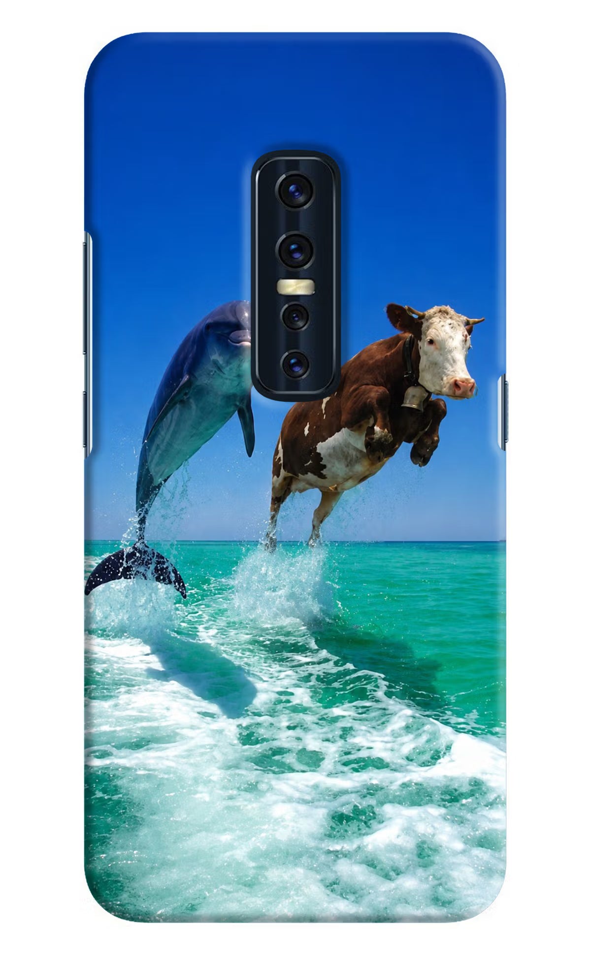 Dolphin vs Cow Vivo V17 Pro Back Cover