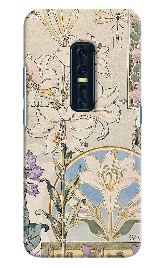 White Lily Vivo V17 Pro Hard Case Back Cover by Casekaro