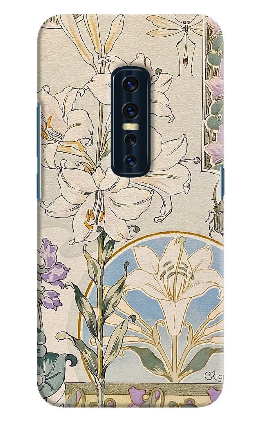 White Lily Vivo V17 Pro Back Cover, Hard case