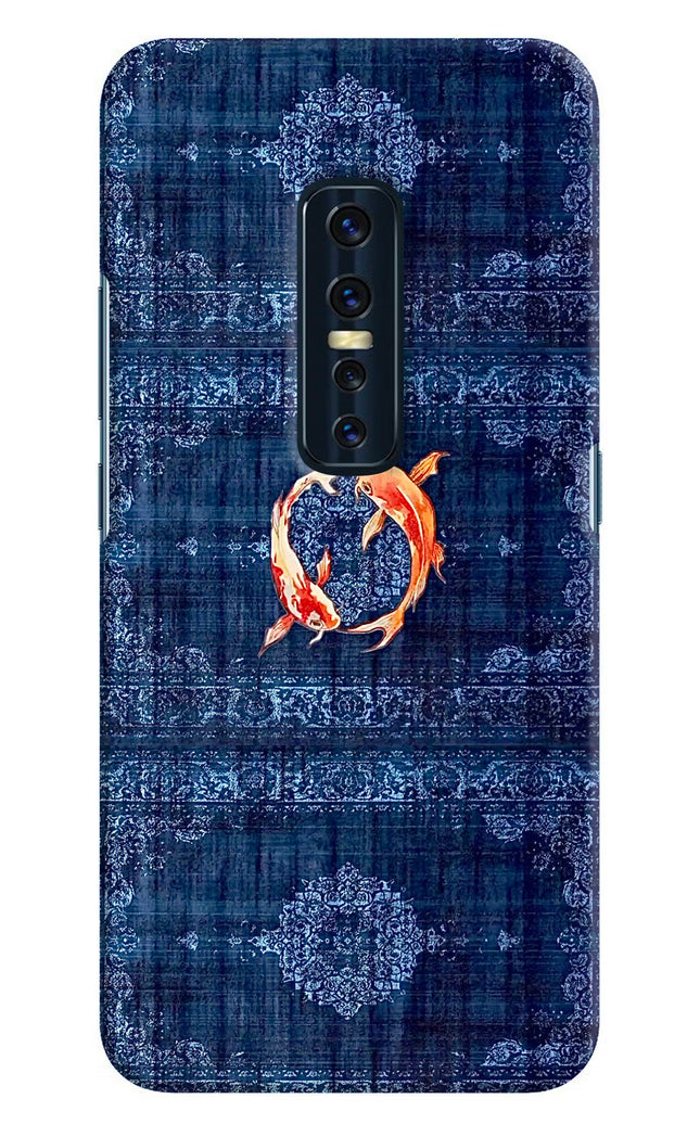 Koi Blue Vivo V17 Pro Hard Case Back Cover by Casekaro