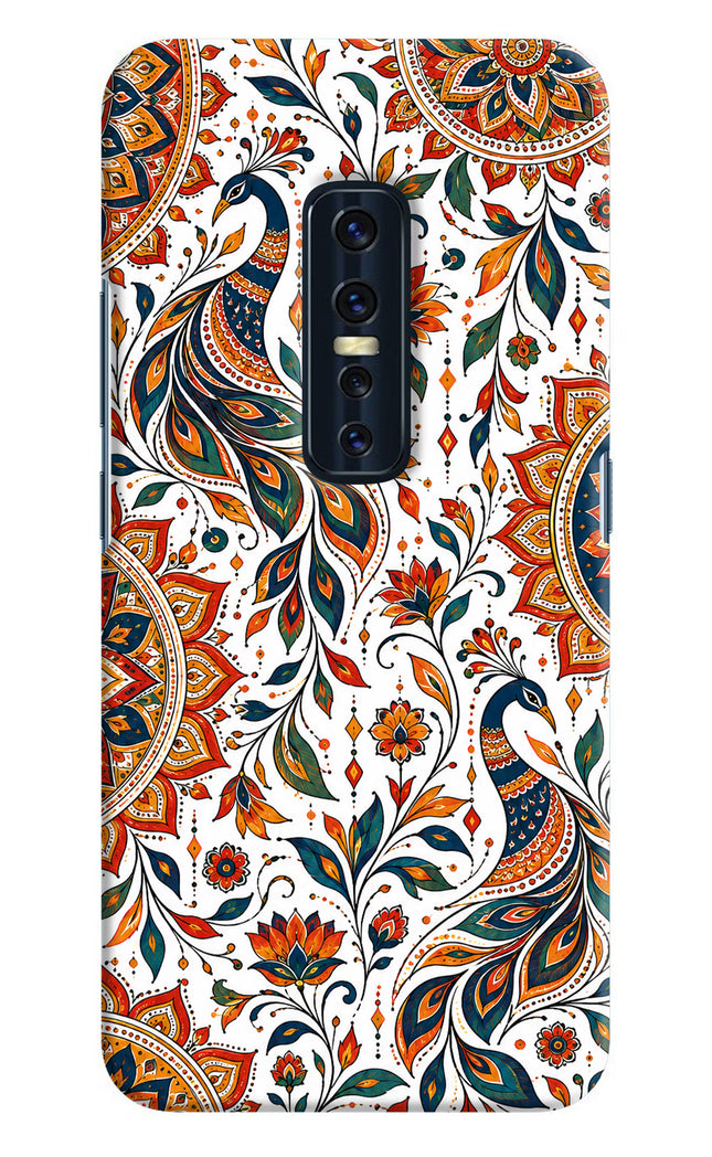 White Mayura Vivo V17 Pro Hard Case Back Cover by Casekaro