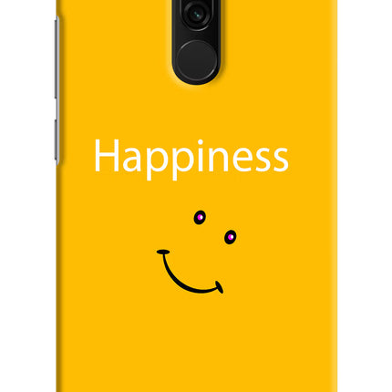 Happiness With Smiley Redmi 8 Hard Case Back Cover by Casekaro