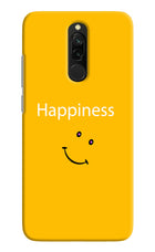 Happiness With Smiley Redmi 8 Hard Case Back Cover by Casekaro