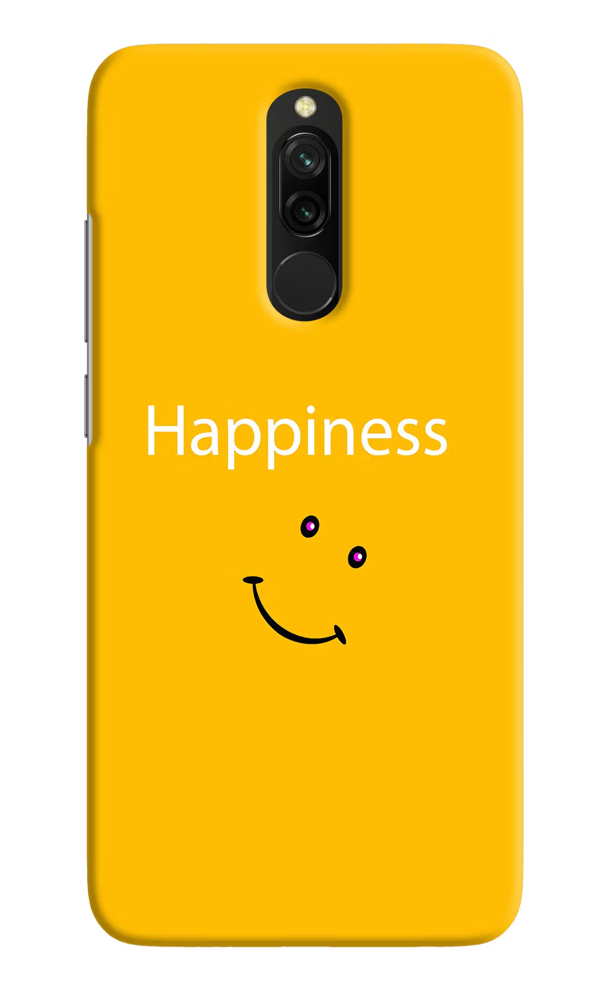 Happiness With Smiley Redmi 8 Hard Case Back Cover by Casekaro