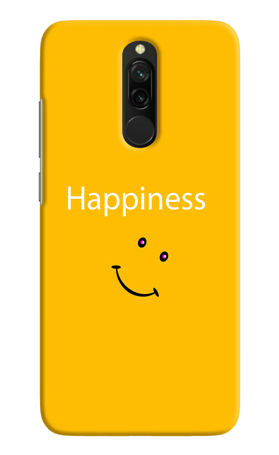 Happiness With Smiley Redmi 8 Back Cover, Hard case