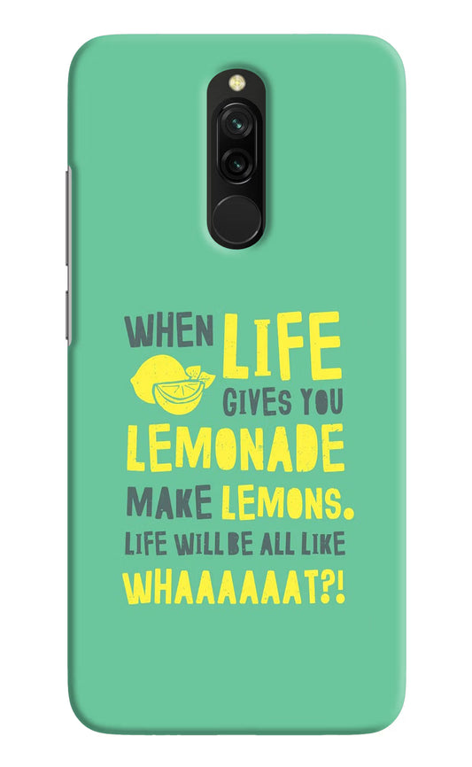 Quote Redmi 8 Hard Case Back Cover by Casekaro