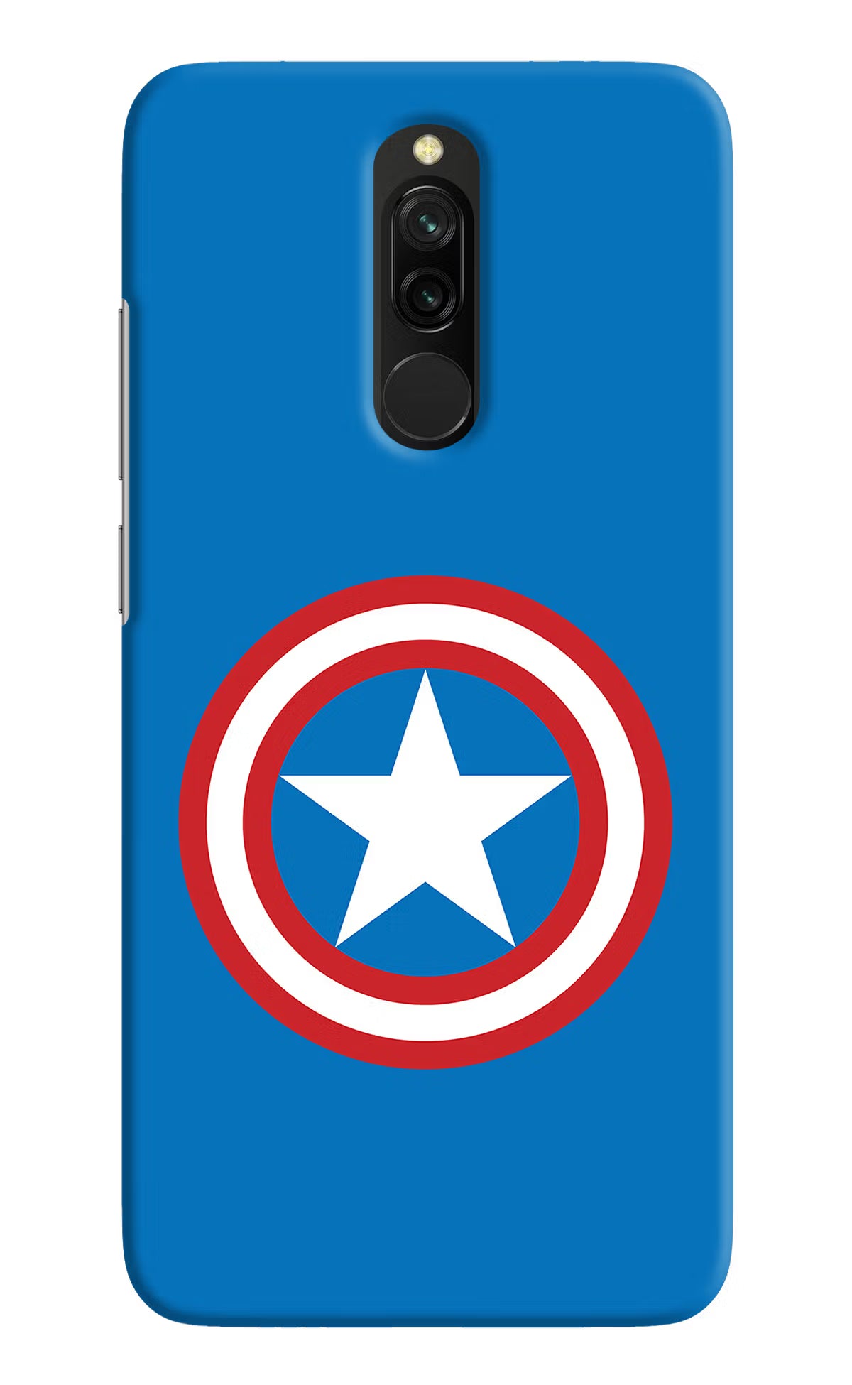 Captain America Logo Redmi 8 Hard Case Back Cover by Casekaro