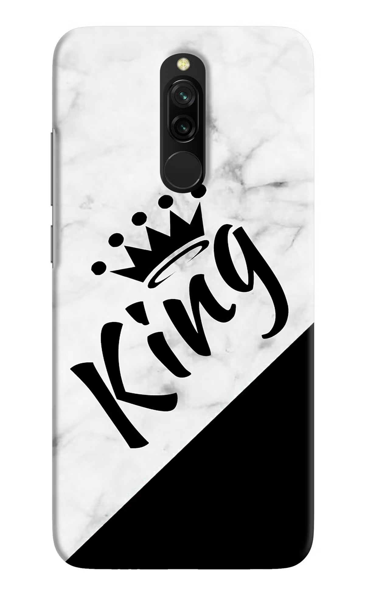 King Redmi 8 Hard Case Back Cover by Casekaro