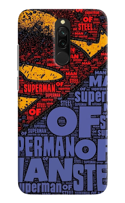 Superman Redmi 8 Hard Case Back Cover by Casekaro