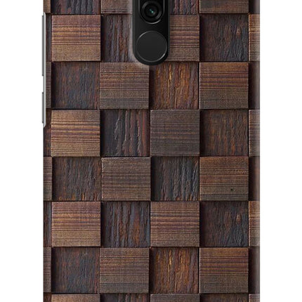 Wooden Cube Design Redmi 8 Hard Case Back Cover by Casekaro