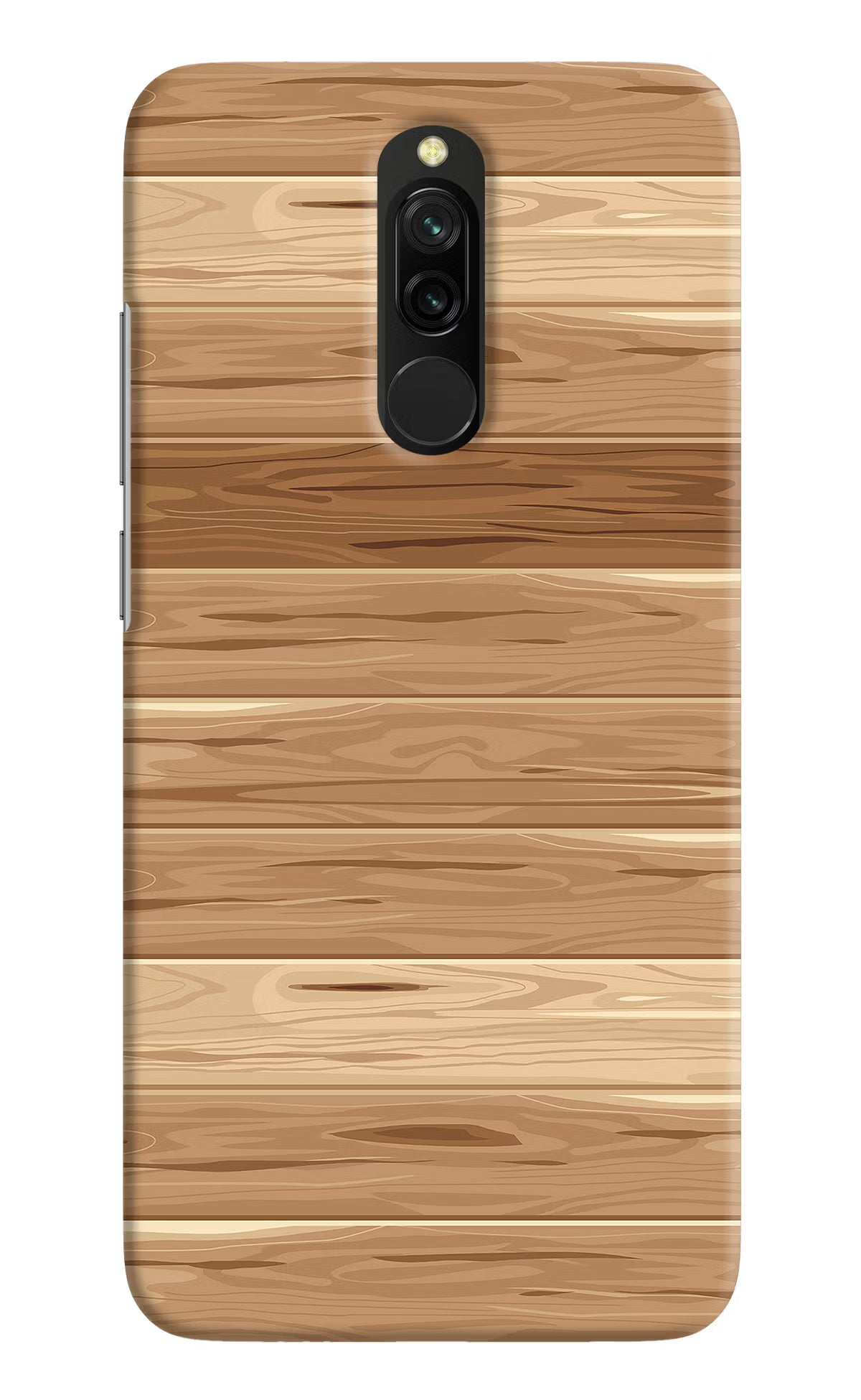Wooden Vector Redmi 8 Hard Case Back Cover by Casekaro