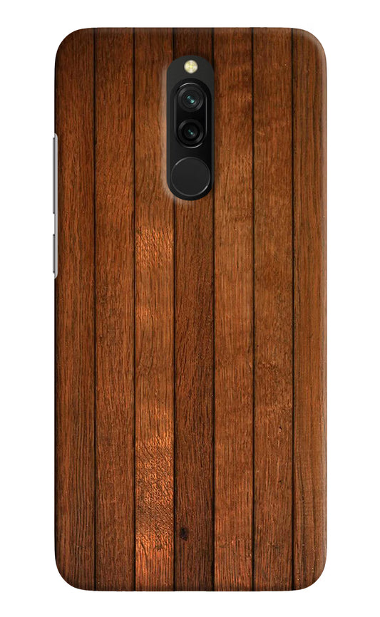 Wooden Artwork Bands Redmi 8 Hard Case Back Cover by Casekaro