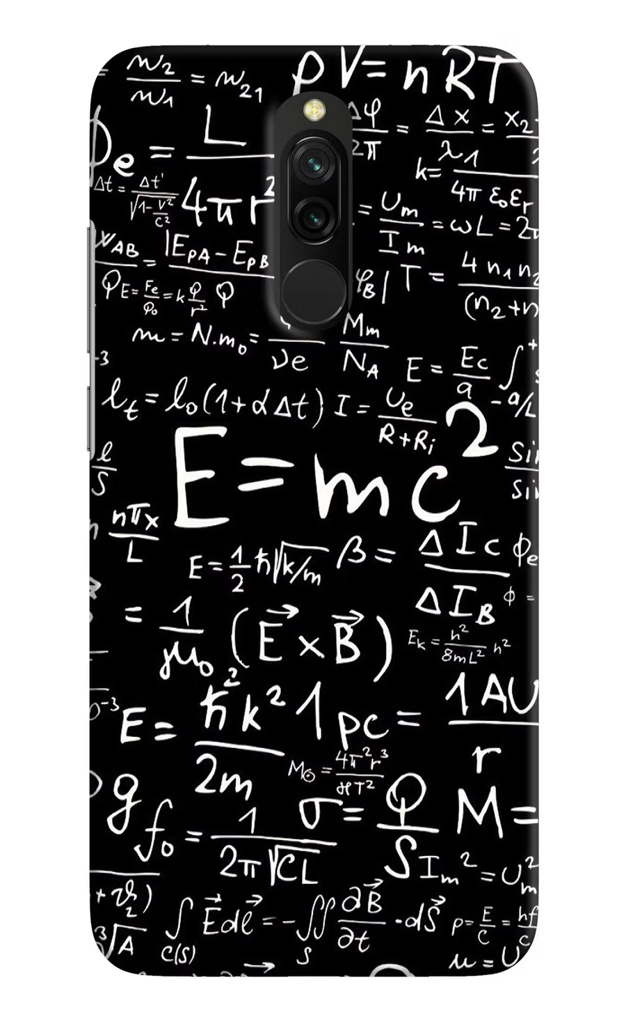 Physics Formula Redmi 8 Back Cover, Hard case