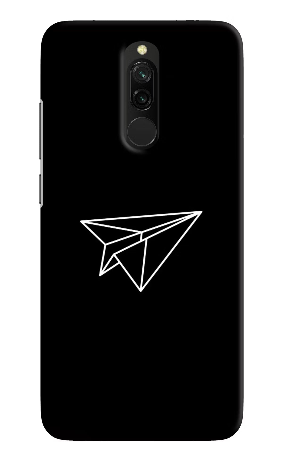 Paper Plane White Redmi 8 Hard Case Back Cover by Casekaro