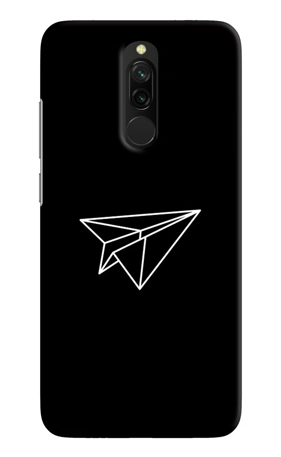 Paper Plane White Redmi 8 Back Cover, Hard case
