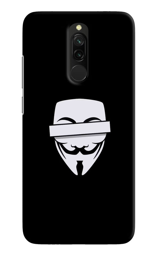 Anonymous Face Redmi 8 Hard Case Back Cover by Casekaro