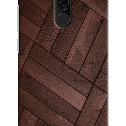 Wooden Texture Design Redmi 8 Hard Case Back Cover by Casekaro