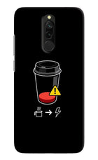 Coffee Redmi 8 Hard Case Back Cover by Casekaro