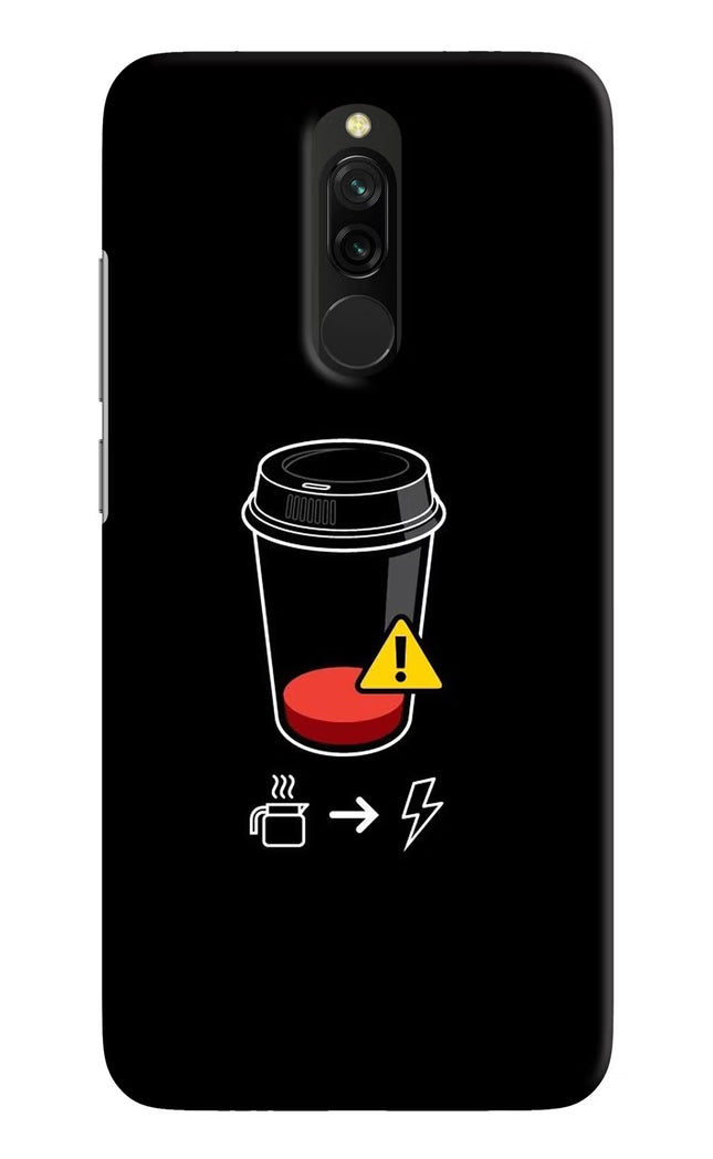 Coffee Redmi 8 Hard Case Back Cover by Casekaro