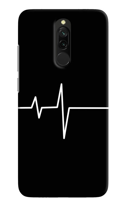 Heart Beats Redmi 8 Hard Case Back Cover by Casekaro