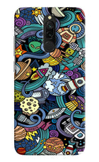 Space Abstract Redmi 8 Hard Case Back Cover by Casekaro