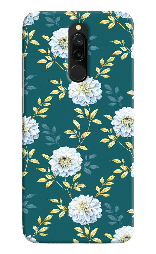 Flowers Redmi 8 Hard Case Back Cover by Casekaro