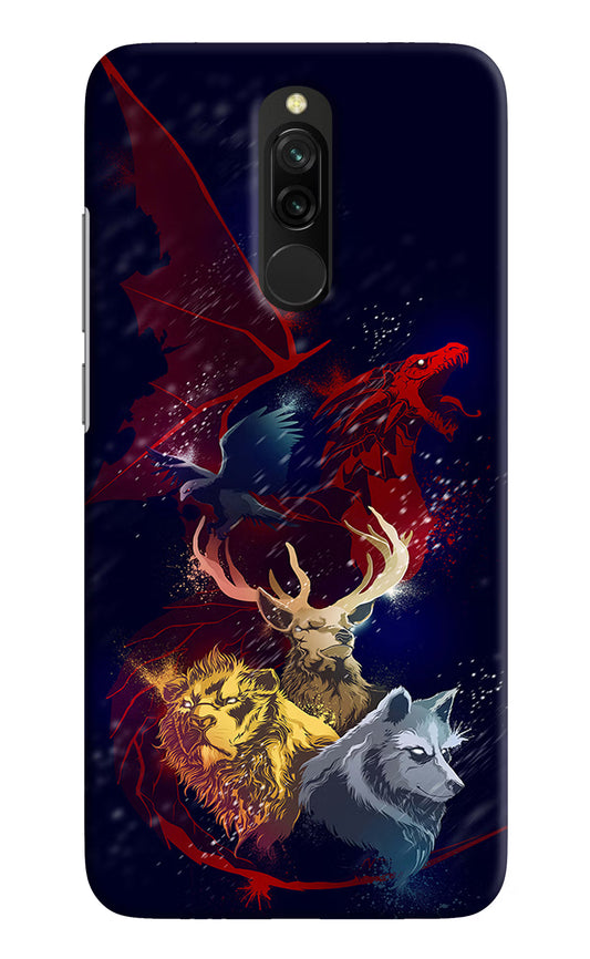 Game Of Thrones Redmi 8 Hard Case Back Cover by Casekaro