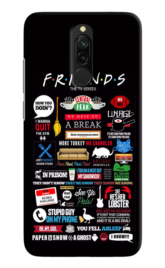 FRIENDS Redmi 8 Hard Case Back Cover by Casekaro