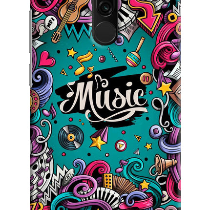 Music Graffiti Redmi 8 Hard Case Back Cover by Casekaro